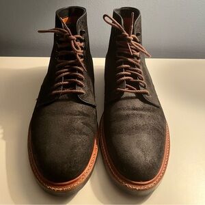 Alden x Oxford & Derby Earth Reverse Chamois Plain Toe Boot - Size 10D